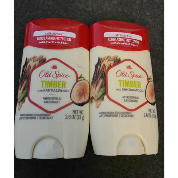 2x Old Spice Antiperspirant Deodorant for Men Timber w/ Sandalwood 2.26 Oz (B11) - Picture 1 of 2